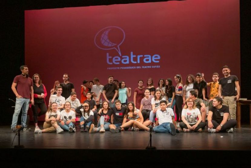 Escolares de Ag&uuml;imes, participan en la muestra &lsquo;Teatraula (teatro en el aula)&rsquo;