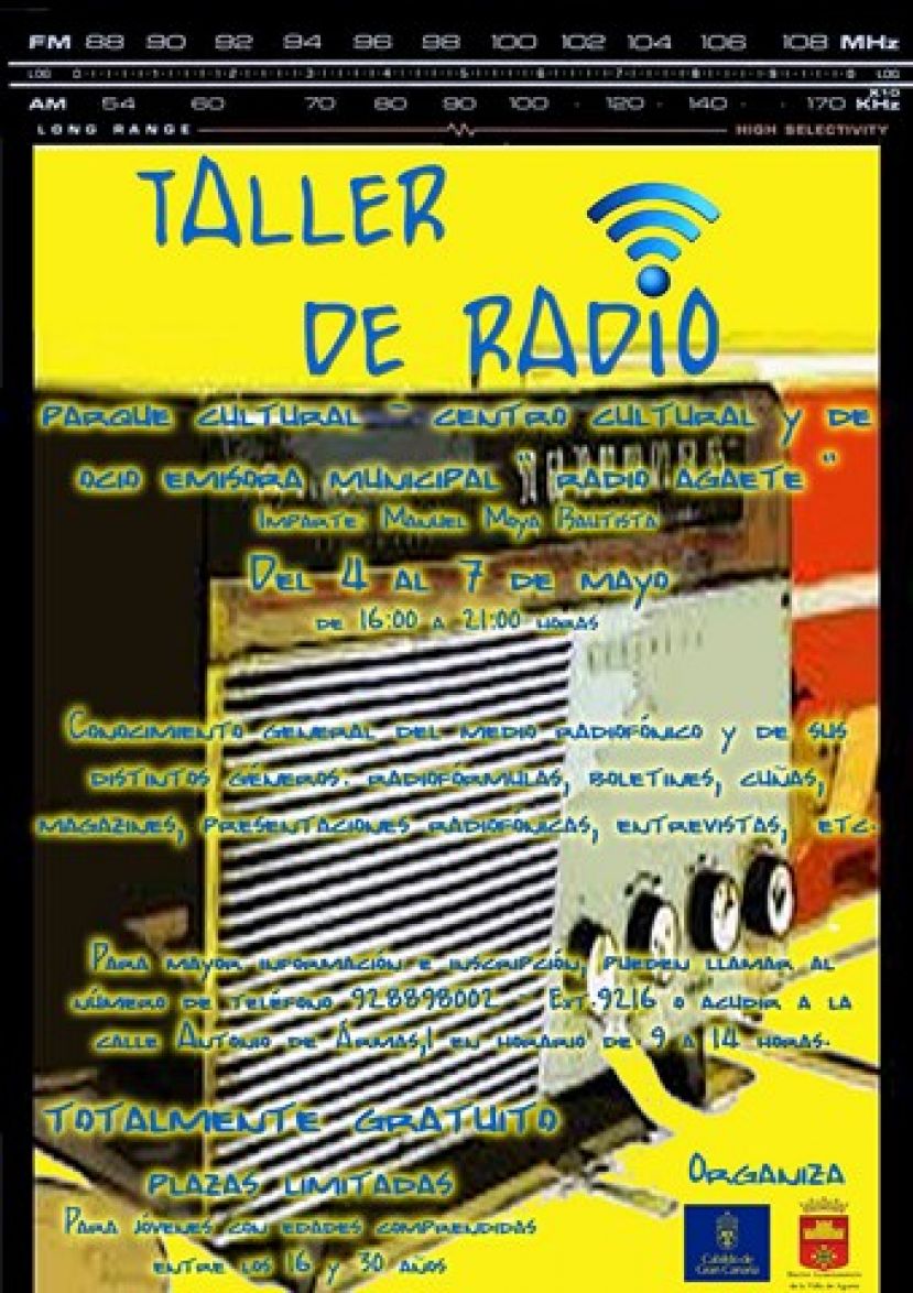 Agaete: Cambio de fecha del Taller de Radio