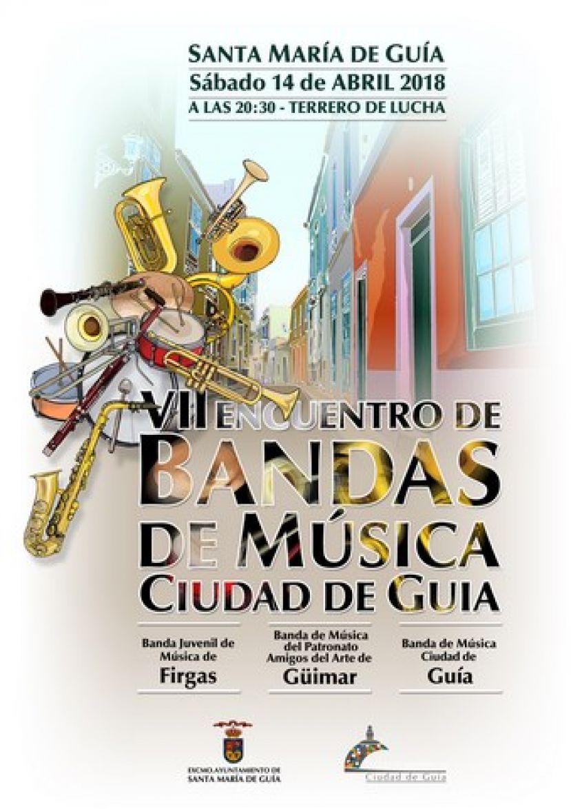 Guía: Este sábado será el VII Encuentro de Bandas de Música “Ciudad de Guía”
