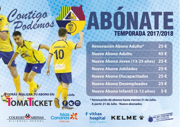 El Gran Canaria F&uacute;tbol Sala presenta su Campa&ntilde;a de Abonados