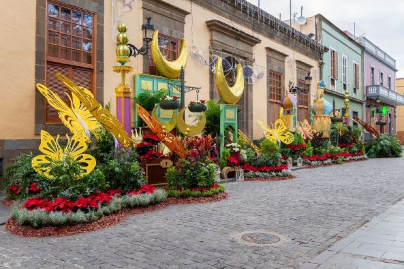 “Gáldar en Flor” trae a las calles del casco el color de la primavera