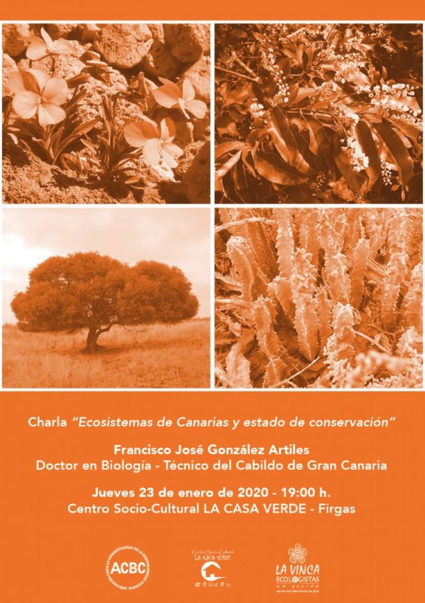Francisco Gonz&aacute;lez hablar&aacute; de ecosistemas de Canarias y su estado de conservaci&oacute;n