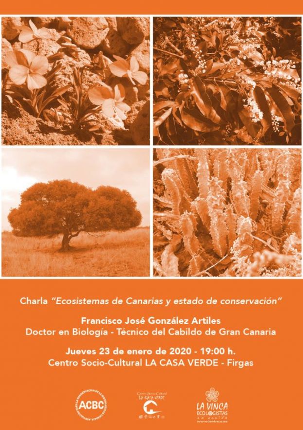 Francisco Gonz&aacute;lez hablar&aacute; de ecosistemas de Canarias y su estado de conservaci&oacute;n