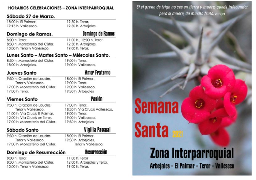 Valleseco te invita a vivir la Semana Santa