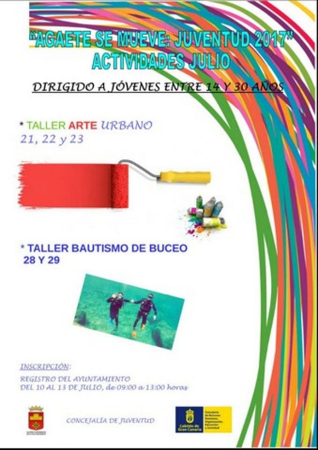 'Agaete se mueve: Juventud 2017' invita al buceo y al arte urbano