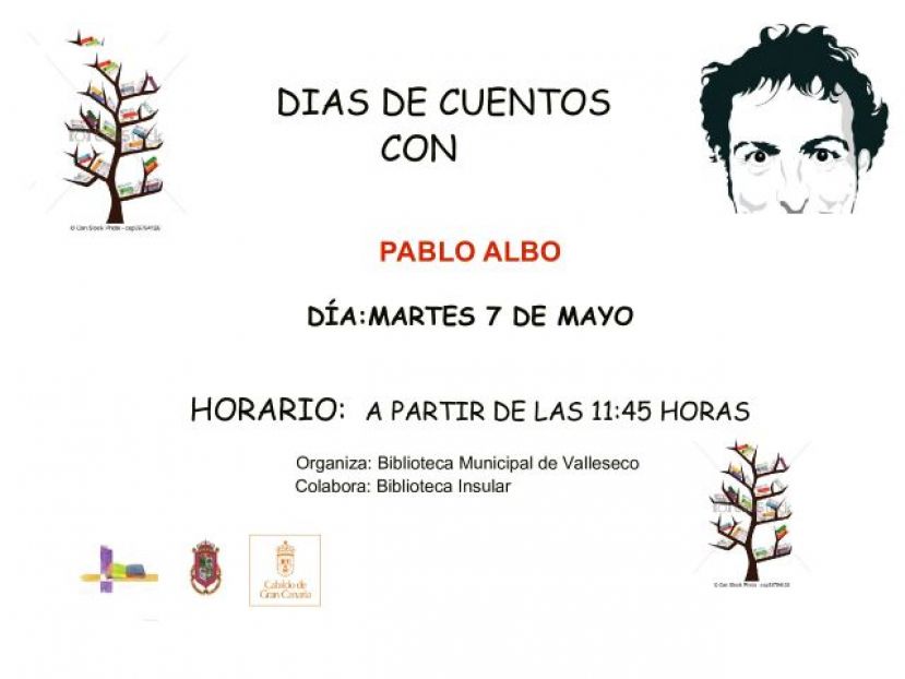 Llega a Valleseco el narrador oral Pablo Albo