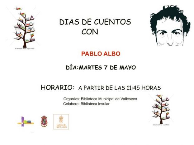 Llega a Valleseco el narrador oral Pablo Albo