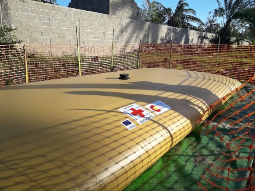 Cruz Roja distribuye más de 190.000 litros de agua segura en Mozambique