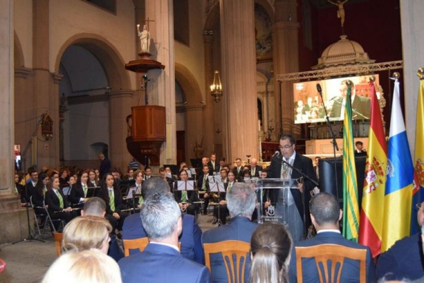 G&aacute;ldar: La Banda Municipal aviva con su preg&oacute;n a las Fiestas de Santiago