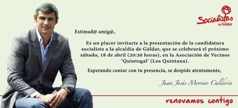 Presentación de candidatura del PSOE de Gáldar