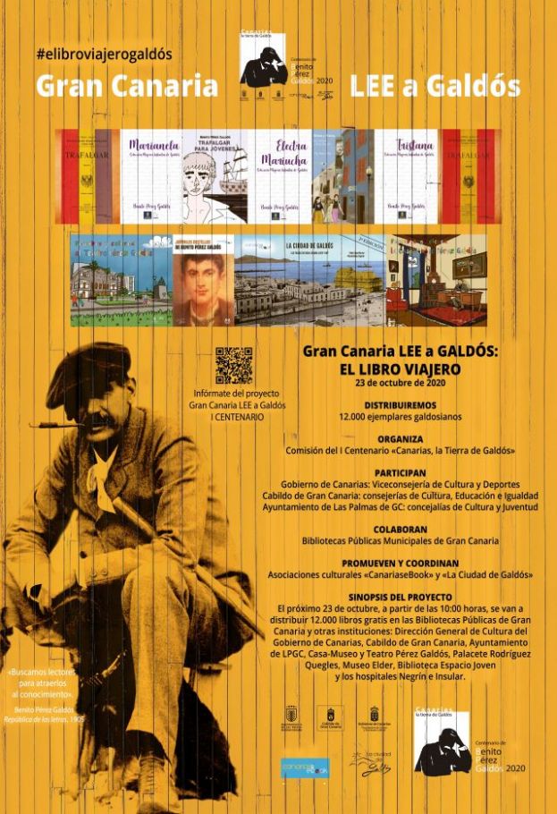 Gu&iacute;a: La Biblioteca P&uacute;blica regala libros de Benito P&eacute;rez Gald&oacute;s este viernes