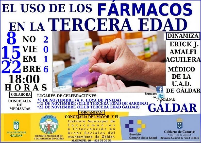 Charlas para los mayores de “El uso de los fármacos en la Tercera Edad”