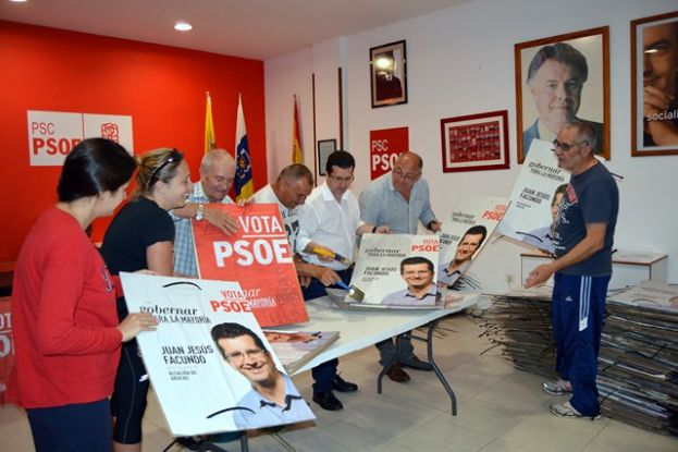 El aspirante socialista a la Alcaldía de Arucas, arranca la campaña electoral