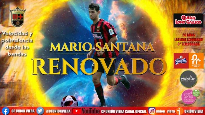 F&uacute;tbol 3&ordf; Divisi&oacute;n: El Uni&oacute;n Viera comunica la renovaci&oacute;n de Mario Santana