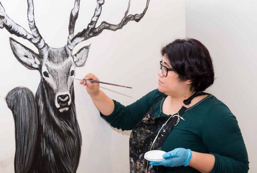 La artista Rocío Arévalo protagoniza dos visitas guiadas a su exposición ‘Eukaryota’