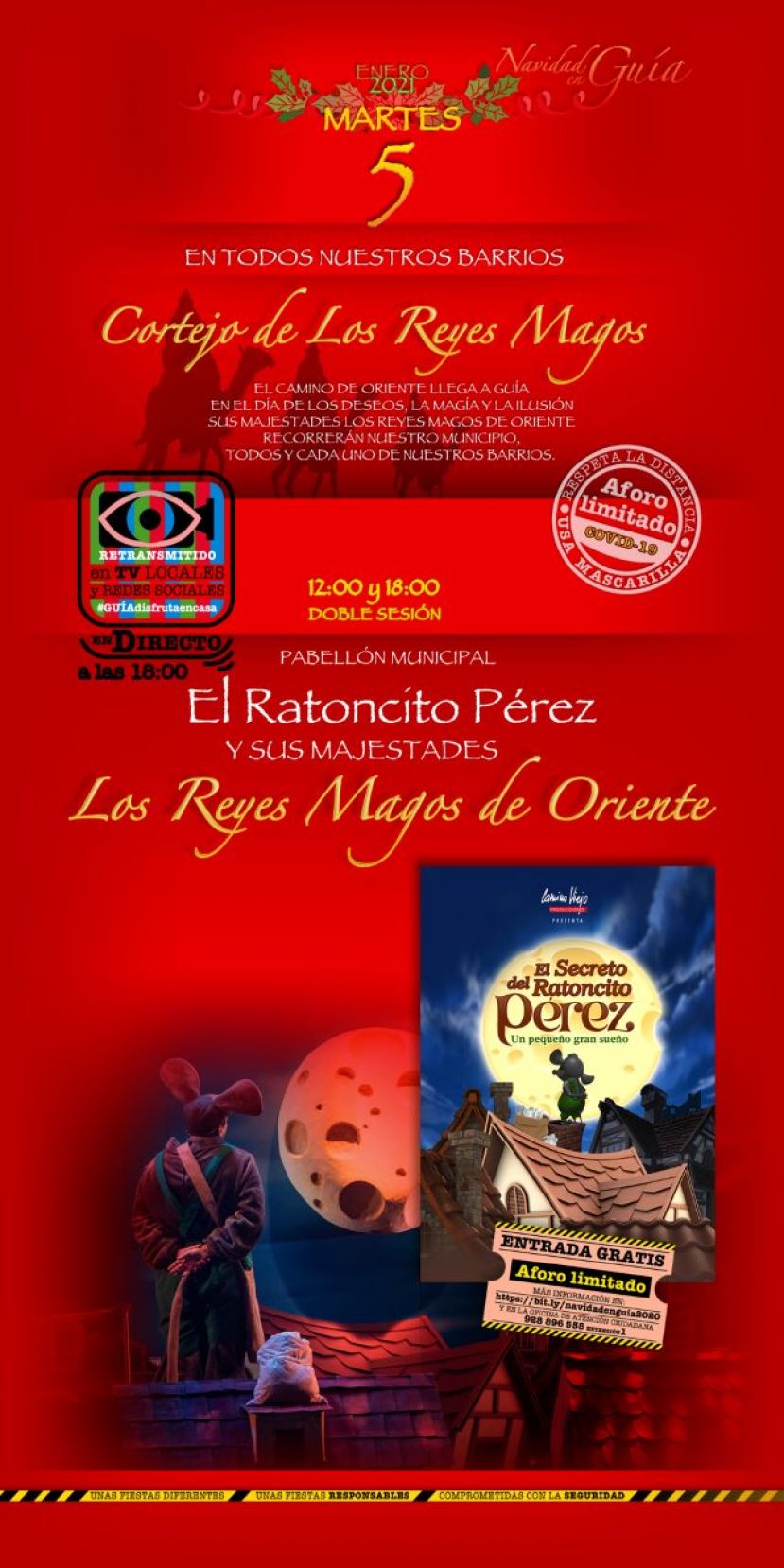 Guía: Retirada de entradas gratis para las dos funciones de la víspera de Reyes