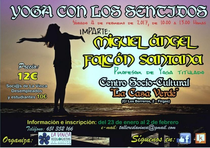 Firgas: Plazo de inscripci&oacute;n para el "TALLER: YOGA CON LOS SENTIDOS&rdquo;