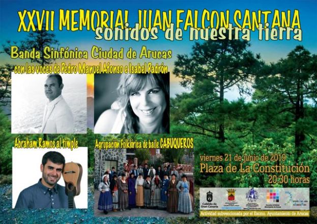 Cartel de la Banda Sinf&oacute;nica Ciudad de Arucas por las Fiestas Patronales