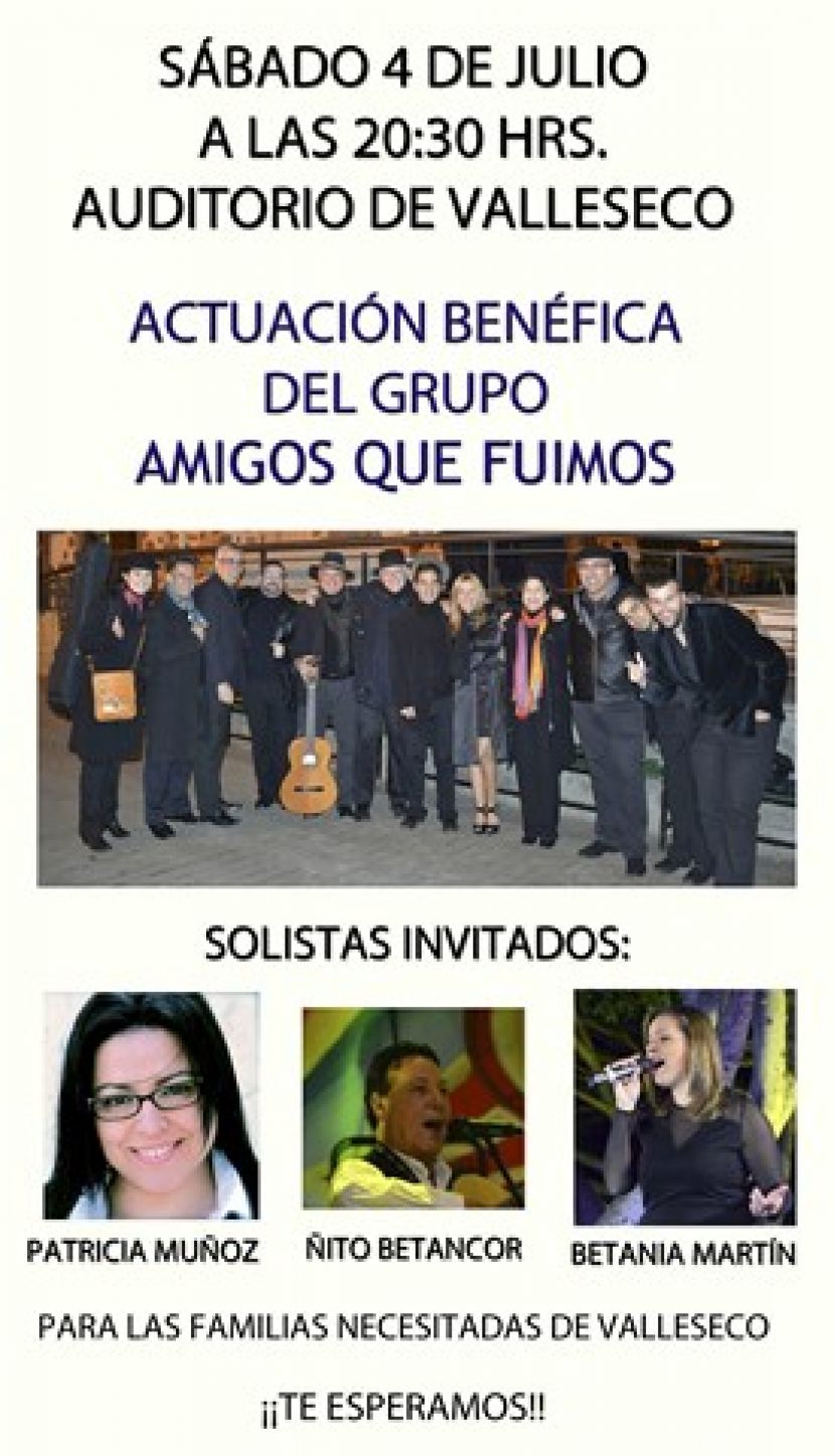 El grupo “Amigos que fuimos” realizan el sábado una Gala benéfica