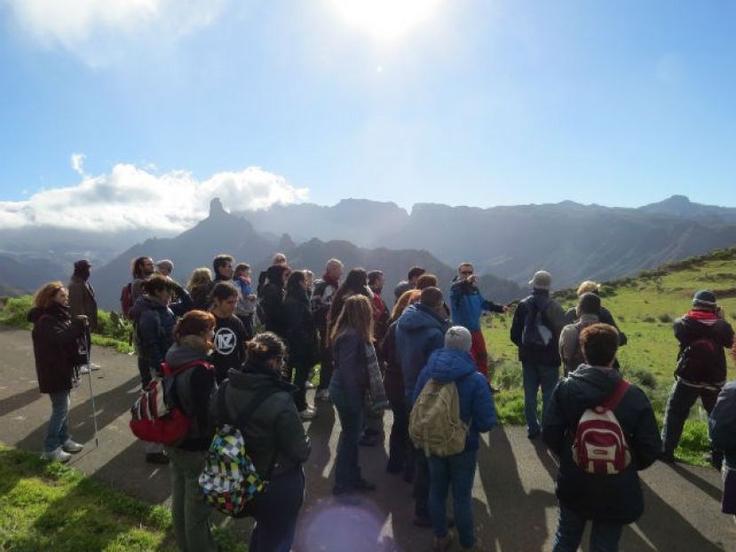 El Cabildo celebra en la Mesa de Acusa la salida del sol en el solsticio de invierno