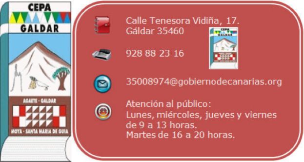 Comunicado a la Comunidad Educativa del CEPA G&aacute;ldar
