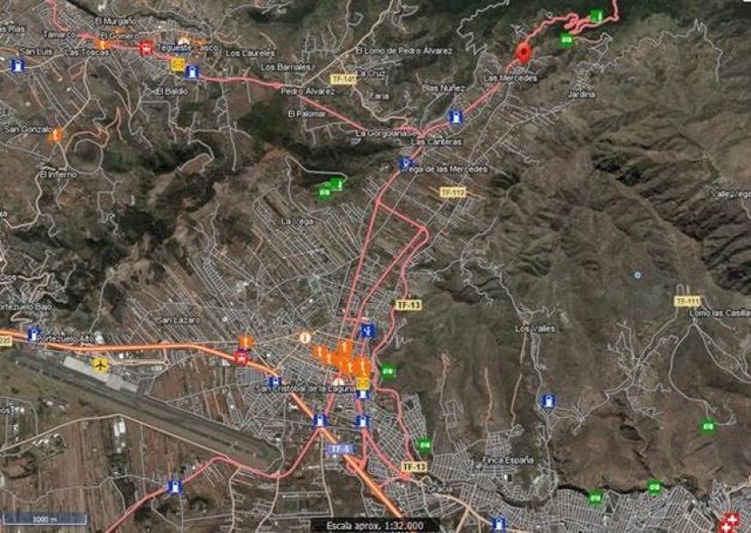 Nieves Lady Barreto visita los trabajos del sendero de La Ca&ntilde;ada, en La Laguna