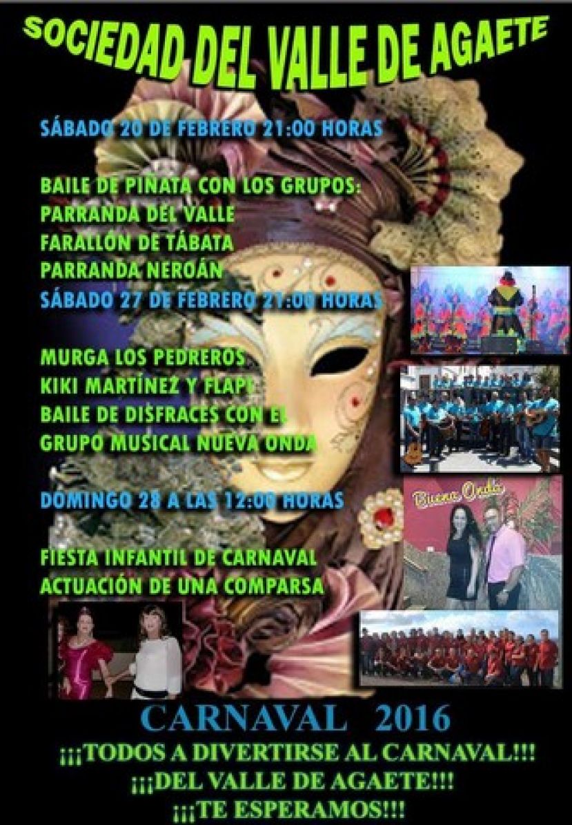La Sociedad del Valle de Agaete celebra el Carnaval