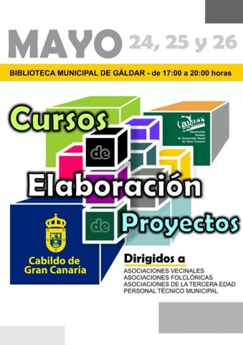 G&aacute;ldar: La Biblioteca Municipal acoge un curso para &ldquo;Elaboraci&oacute;n de Proyectos&rdquo;