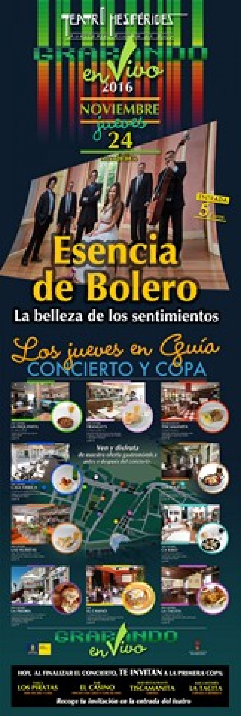 Gu&iacute;a: &ldquo;Esencia de Bolero&rdquo; dentro del programa &lsquo;Grabando en Vivo&rsquo; este jueves