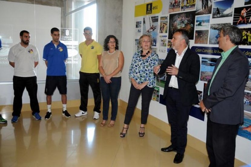 El consejero de Deportes del Cabildo mostr&oacute; su apoyo al Gran Canaria FS