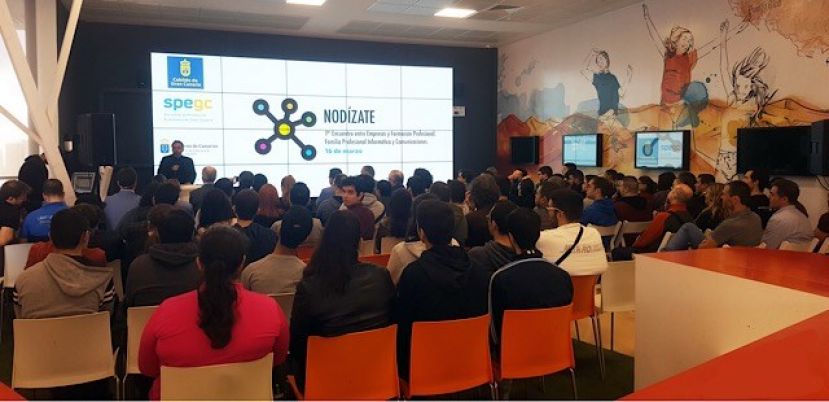 El I Encuentro entre Empresas y FP pone en contacto a 250 alumnos de Inform&aacute;tica con 20 empresas tecnol&oacute;gicas