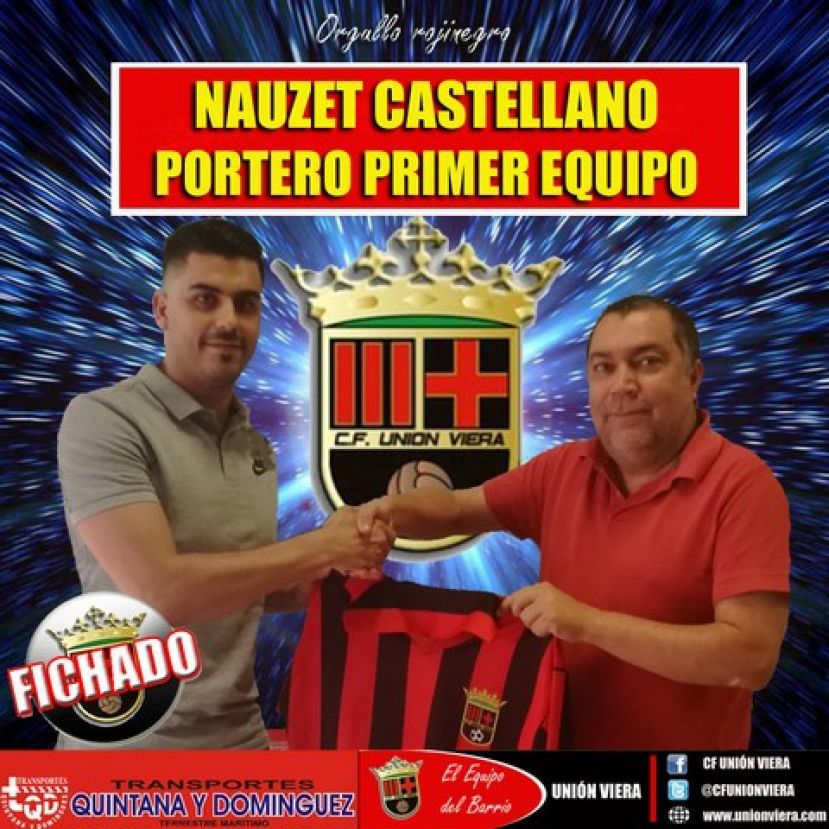El portero Nauzet Castellano y el interior Choco, primeros fichajes del Uni&oacute;n Viera