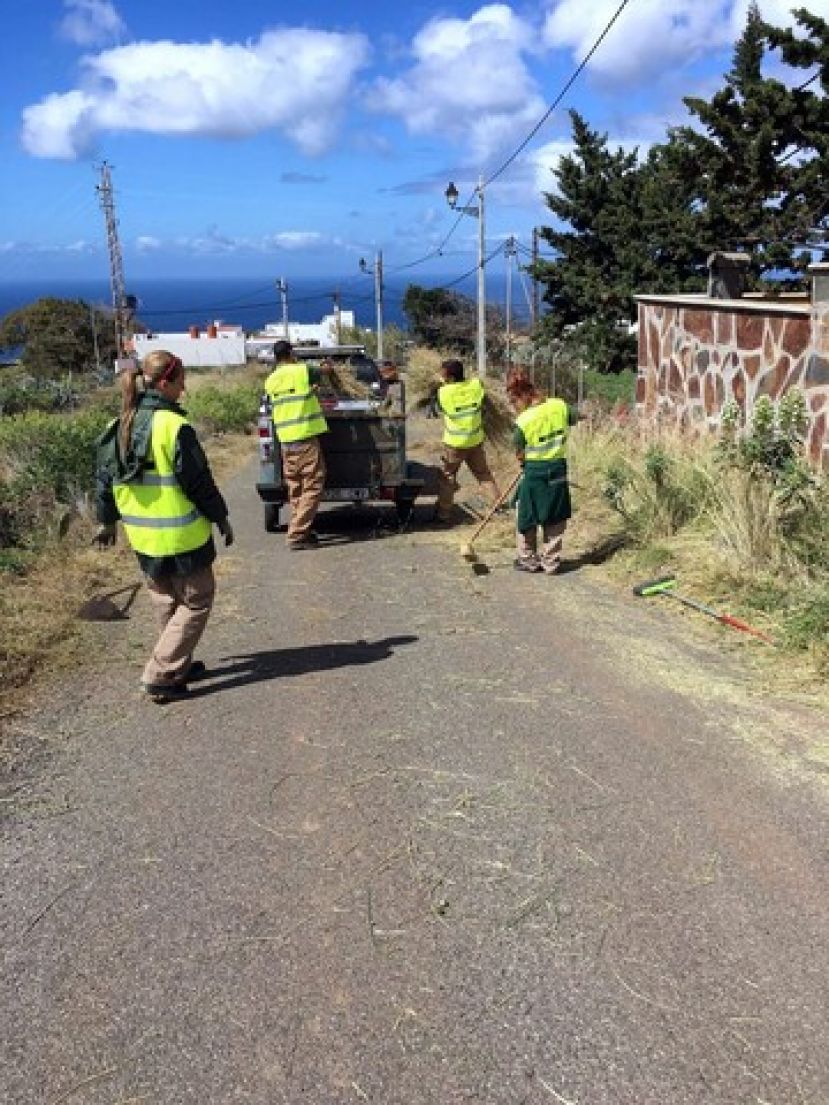 Agaete: Acondicionamiento de los m&aacute;rgenes de la carretera Troya-Piletas