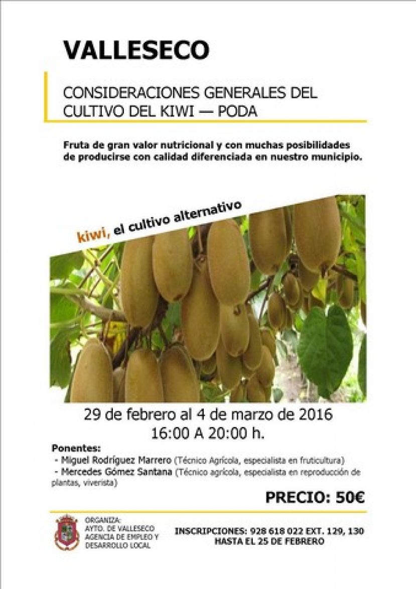 Valleseco apuesta por el kiwi